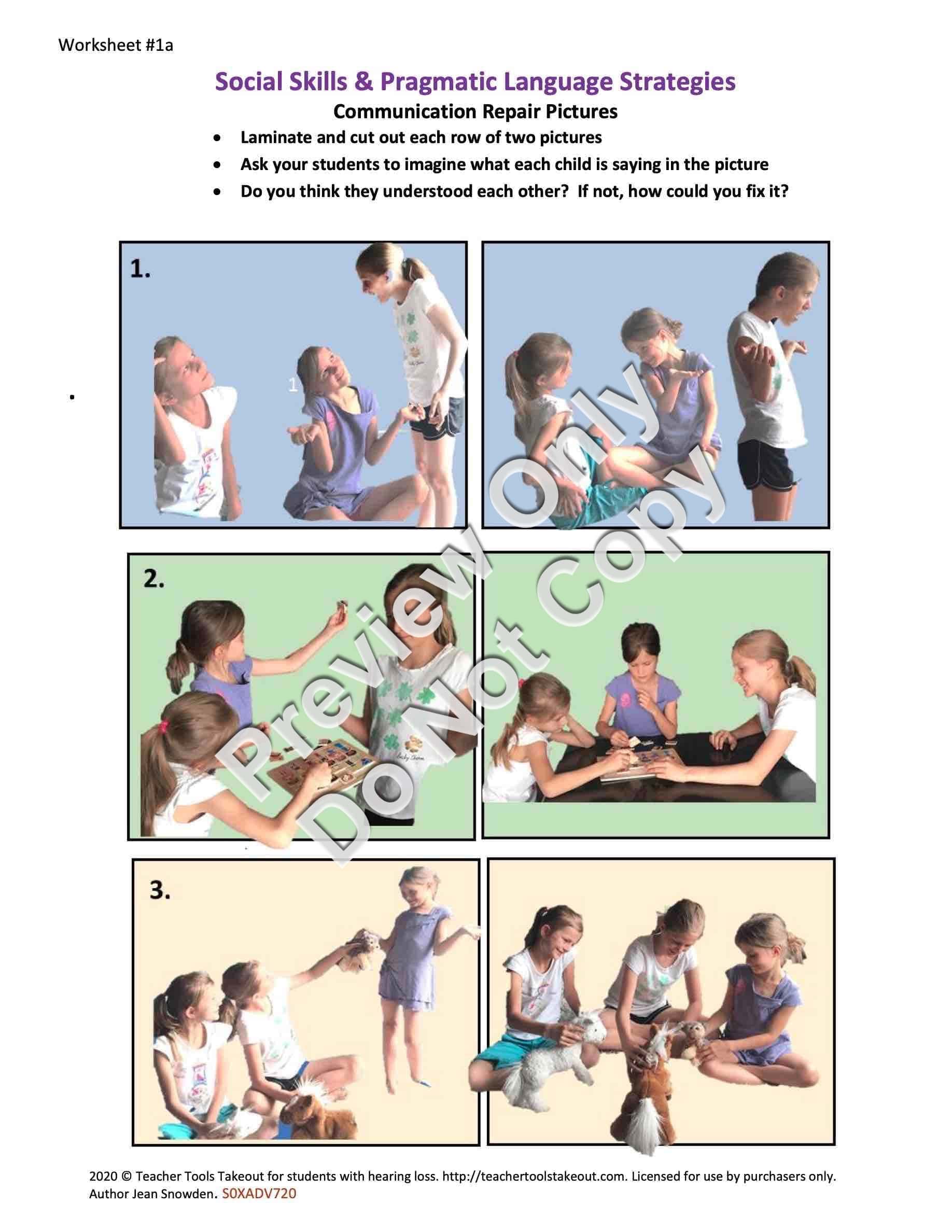 Conversation Repairs Example Teacher Tools Takeout