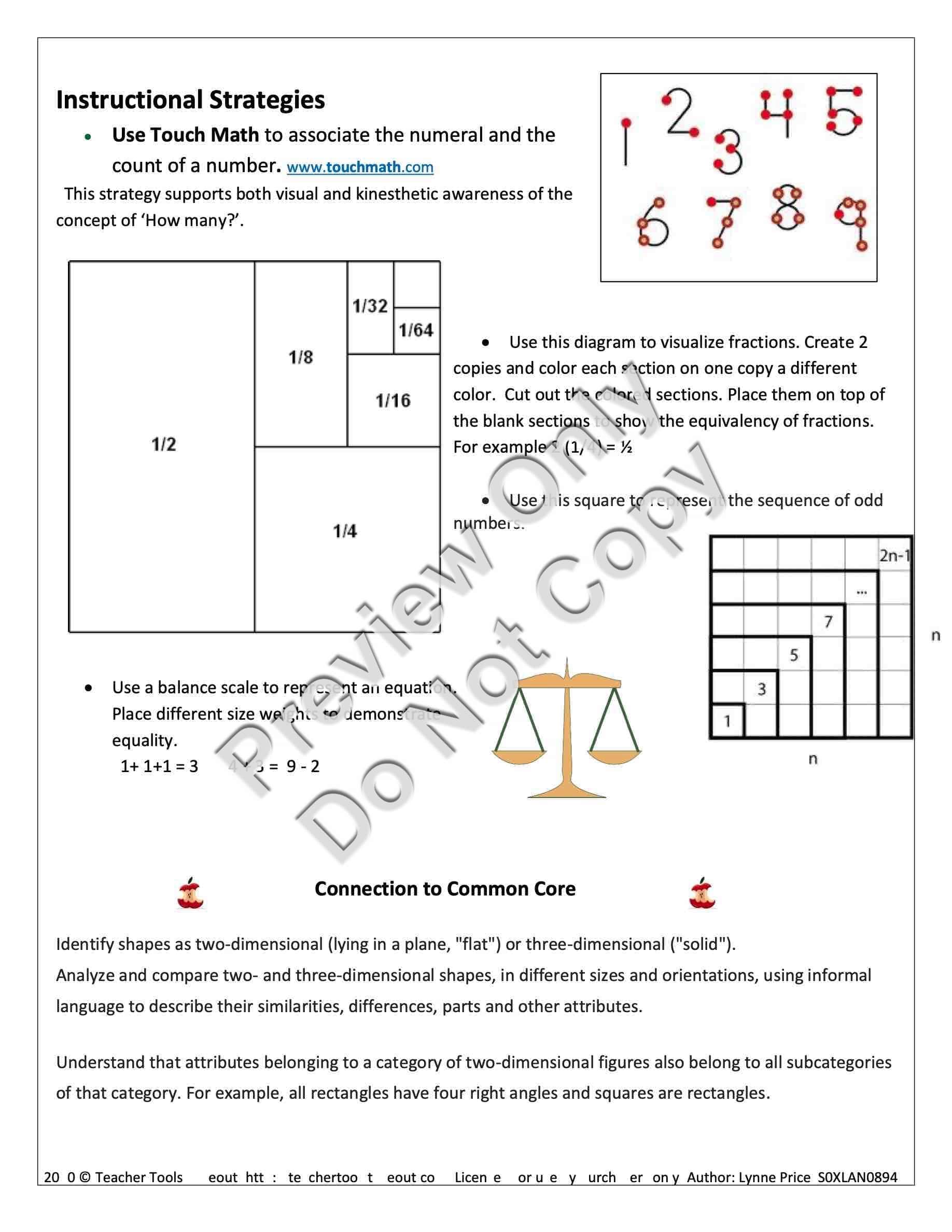 Disposition Scale Elementary Math Teacher Tools Takeout